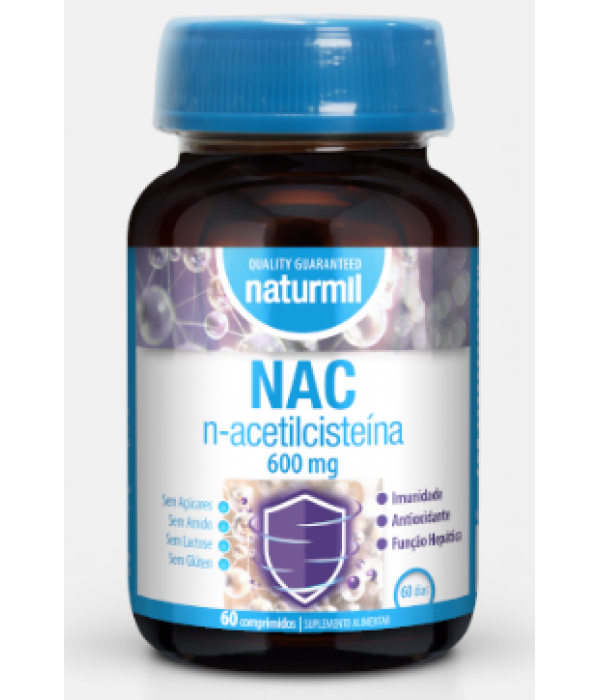 NAC N-Acetilcisteina 600mg - Naturmil